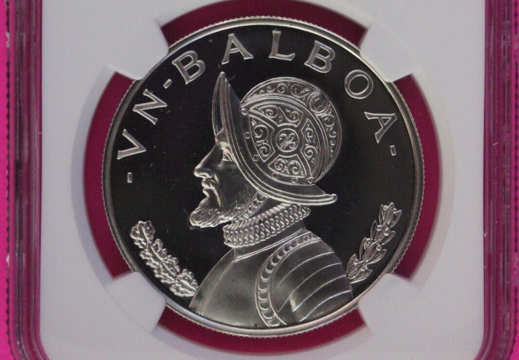 Top Pop 1971 Panama PF 69 Proof Silver Balboa NGC Certified Authentic Slab 959