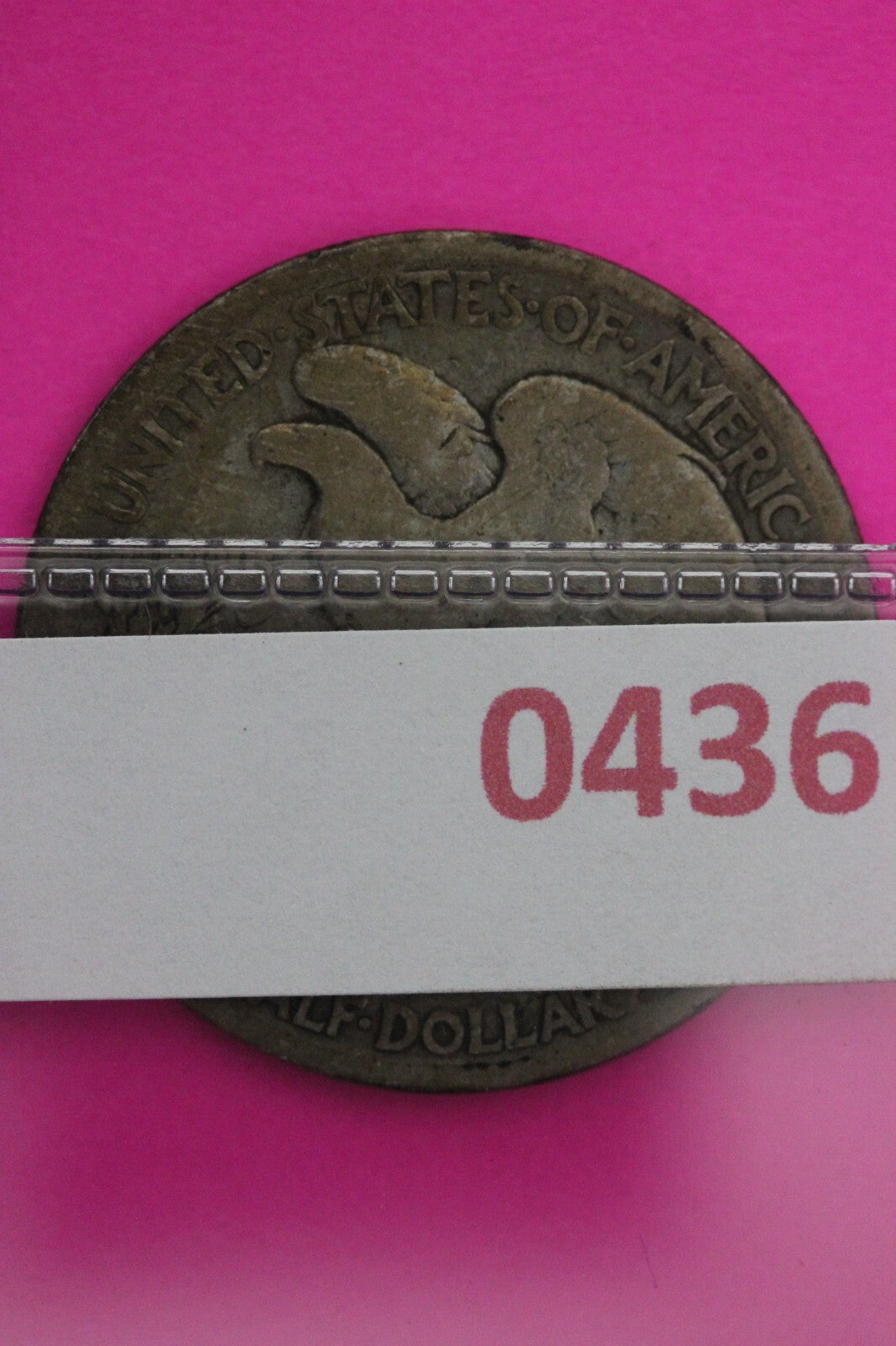 1917 D Obverse Mint Mark Walking Liberty Walker Half Dollar Coin Authentic 0436N