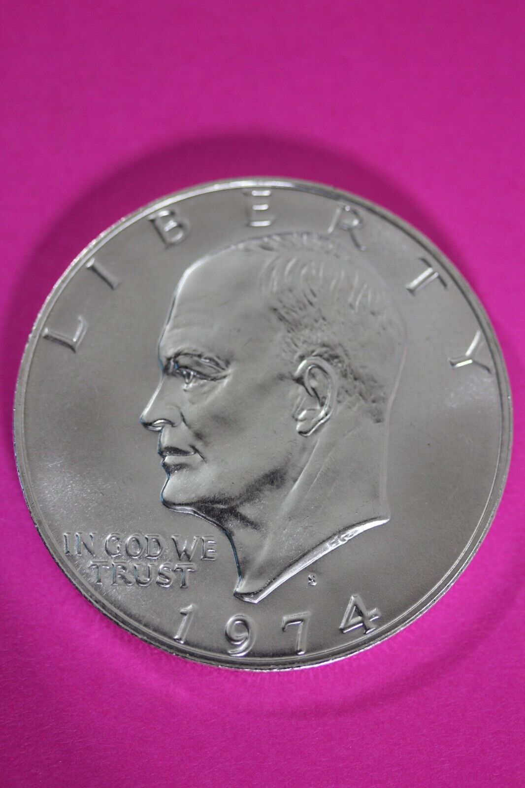 Gem BU 1974 S Ike Eisenhower 40% Silver Dollar You Get Same Coin In Pics TOM 03