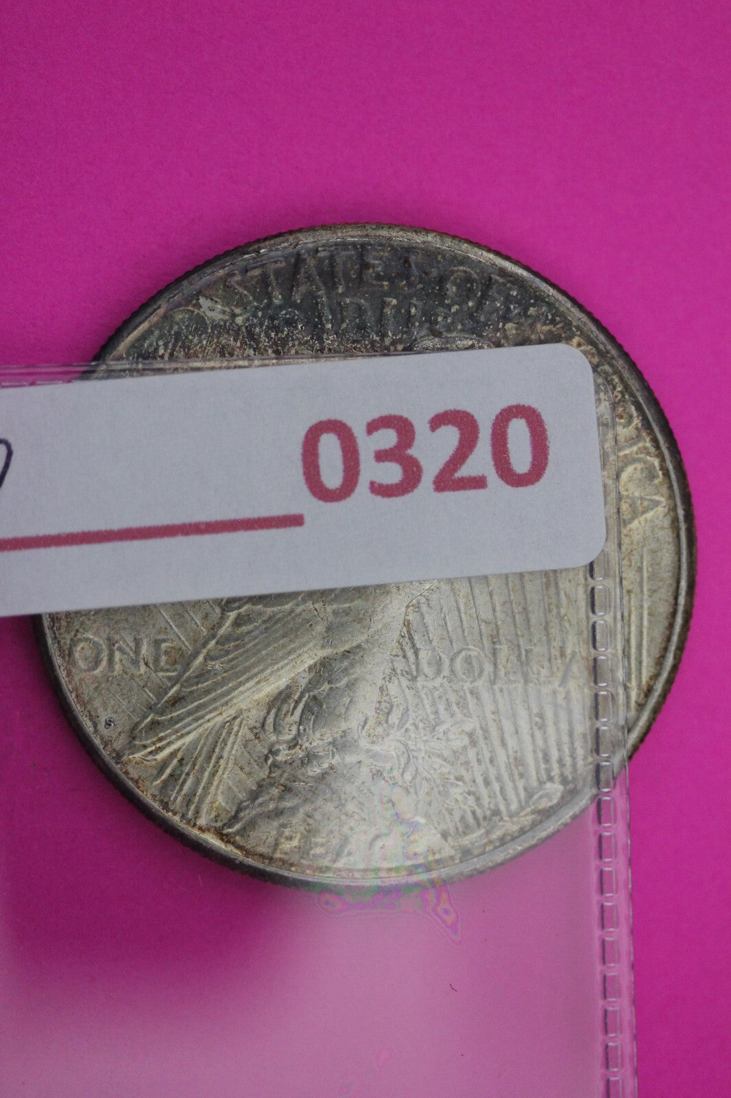 Toned 1923 S Peace Silver Dollar LIberty Coin Guaranteed Authentic 0320N