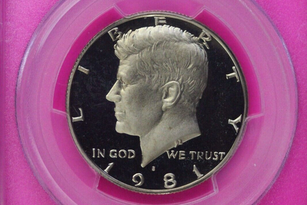 1981 S T1 PR 69 Deep Cameo John Kennedy Clad Half Dollar JFK Label PCGS 1117