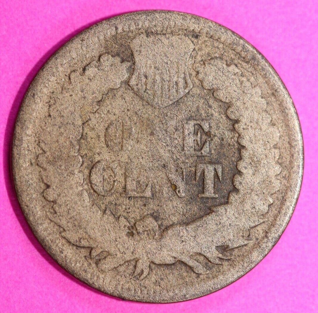 1867 Indian Head Cent Penny Scarce Early Type Coin Exact Coin Pictured 187