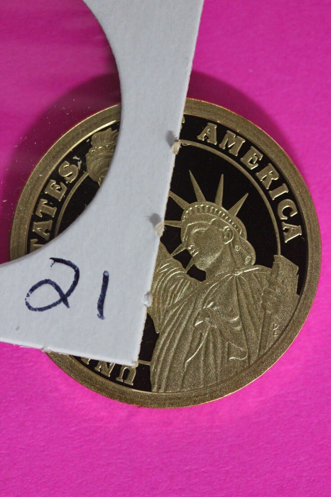 Proof 2012 S Grover Cleveland 1 Presidential Dollar DCAM Exact Coin Shown TOM 21