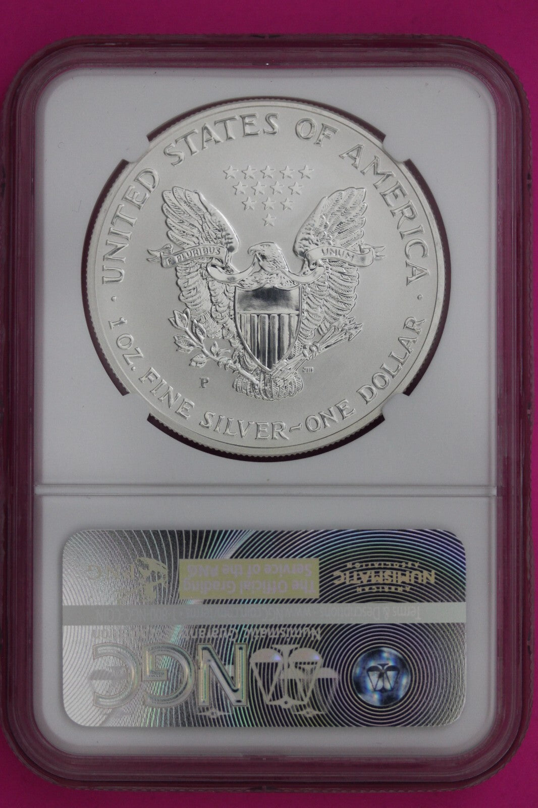 2006 P PR 70 Reverse Proof Silver Eagle NGC Graded Certified Authentic Slab 510