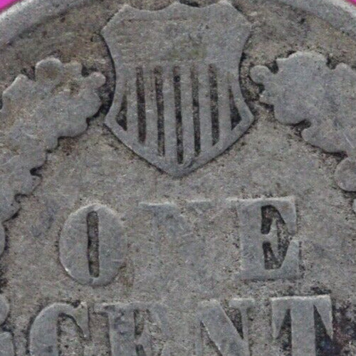 1864 Copper Nickel Indian Head Cent Penny Exact Early Type Coin Pictured 87