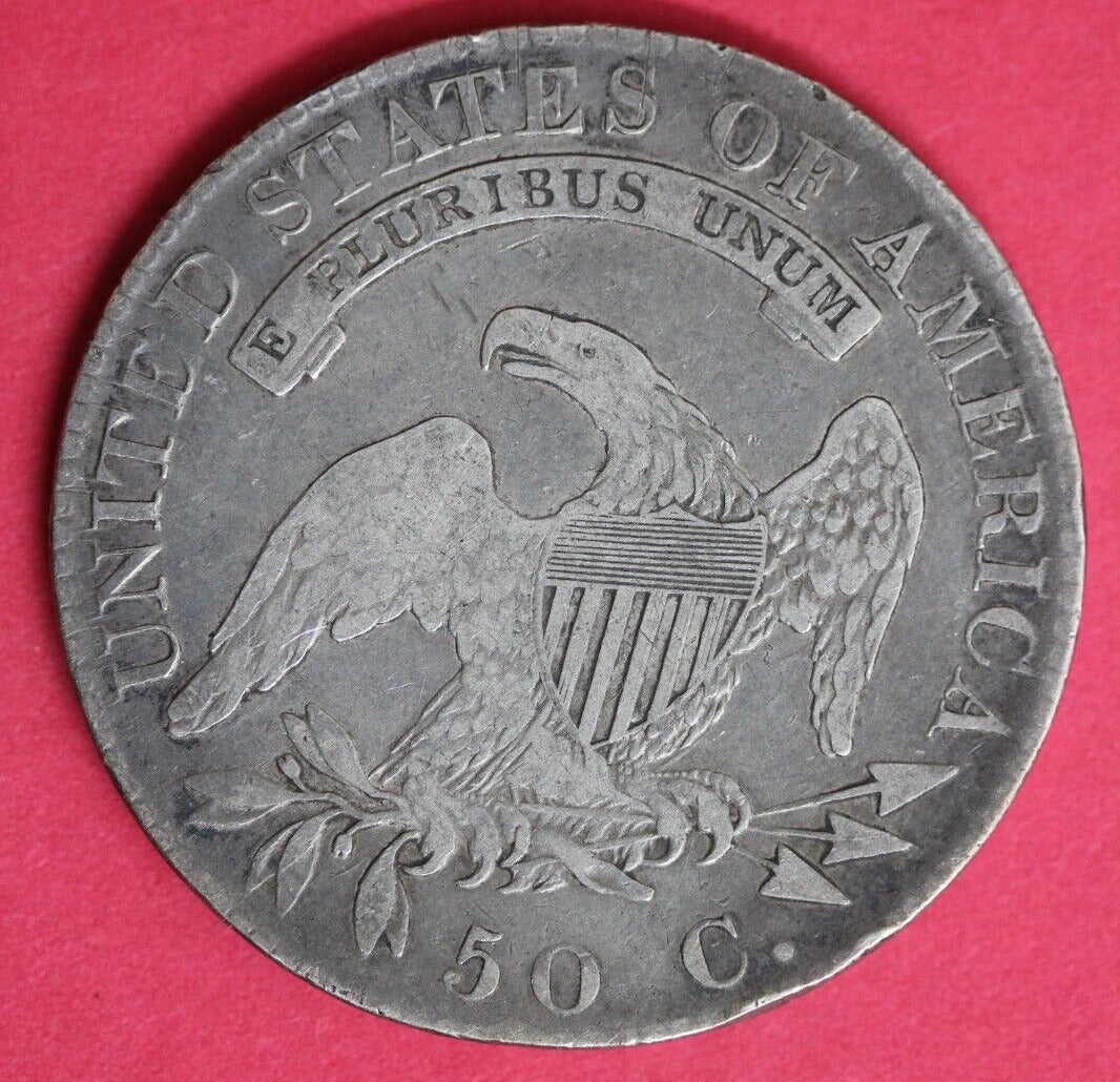 1819/18 Capped Liberty Bust Half Dollar Very Rare Erupting Star 2 O-104 OCE 85