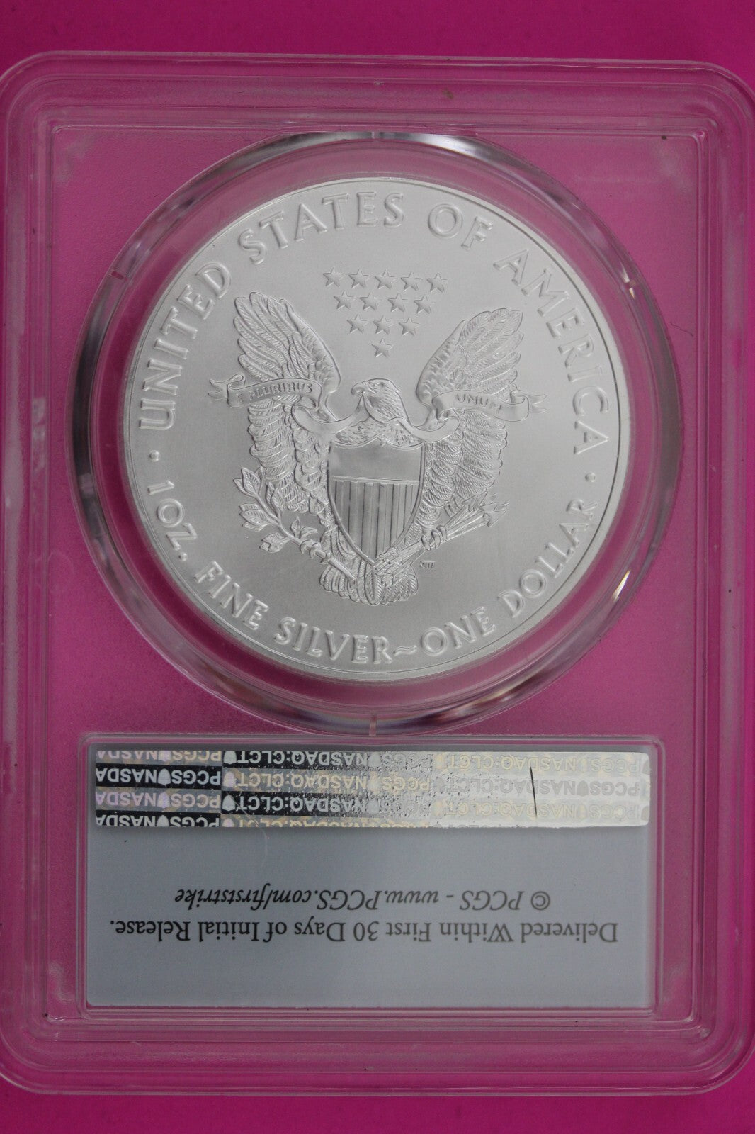 2020 MS 70 Silver Eagle Coin 1 OZ .999 PCGS Certified Graded Authentic Slab 589