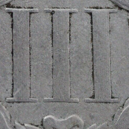 1870 Three 3 Cent Nickel Scarce Semi Key Date Type Coin Philadelphia Mint 107