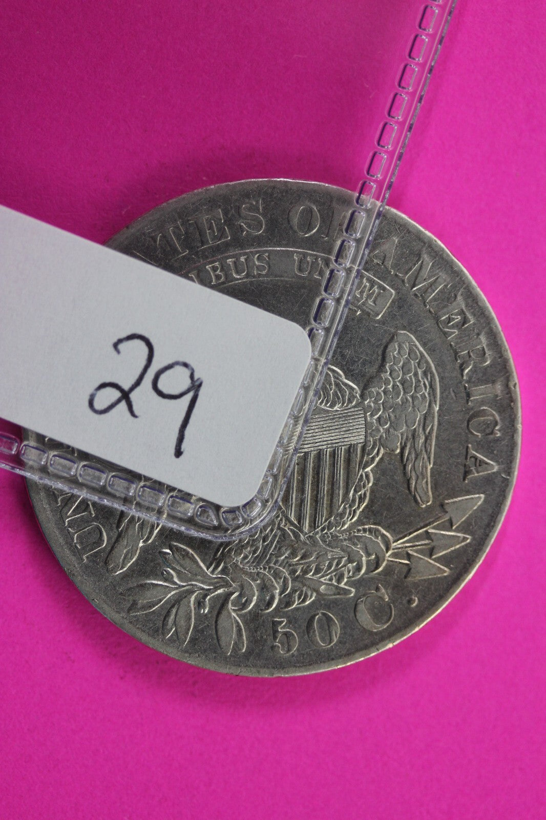 1829 Capped Bust Half Dollar Exact Coin In Pics Silver Rare Semi Key Date 29