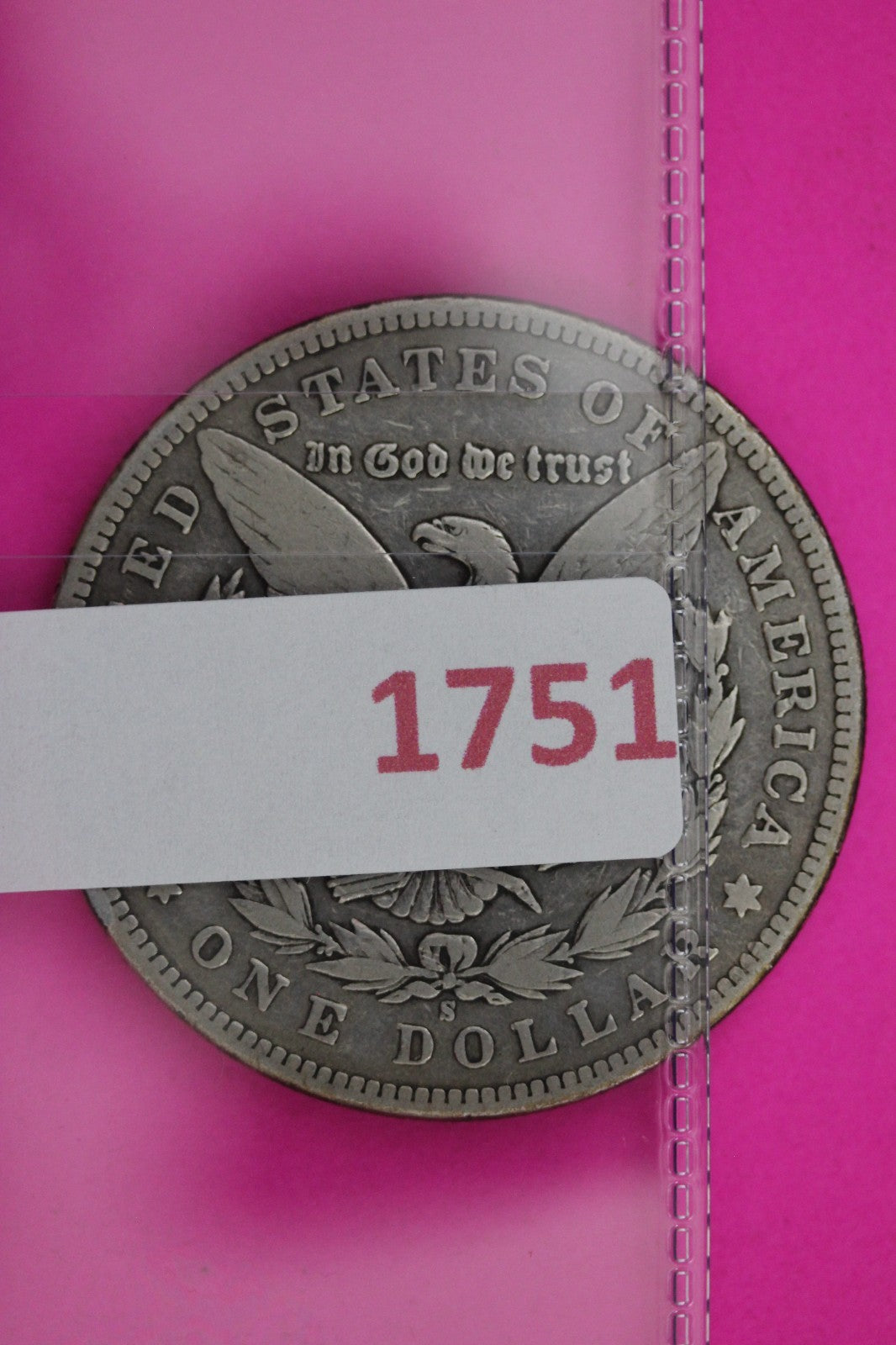 1896 S Morgan Lady Liberty Silver Dollar Guaranteed Authentic & Genuine 1751