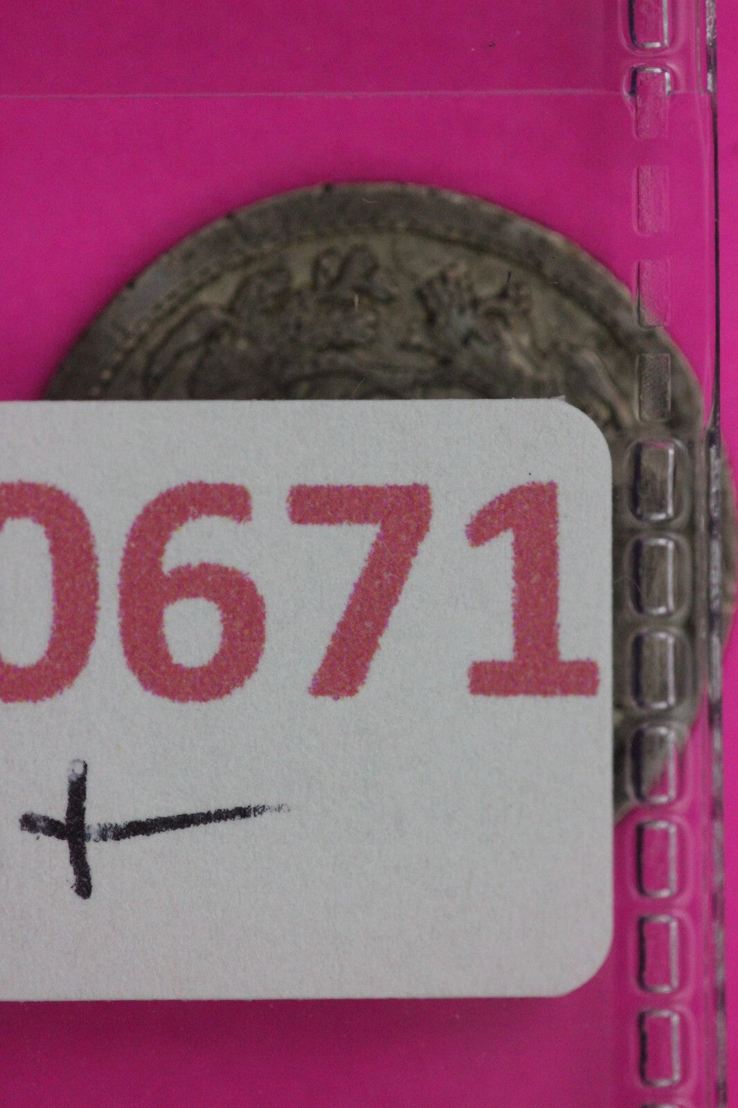 Bent 1872 P Seated Liberty Half Dime Silver Coin Guaranteed Authentic 0671N