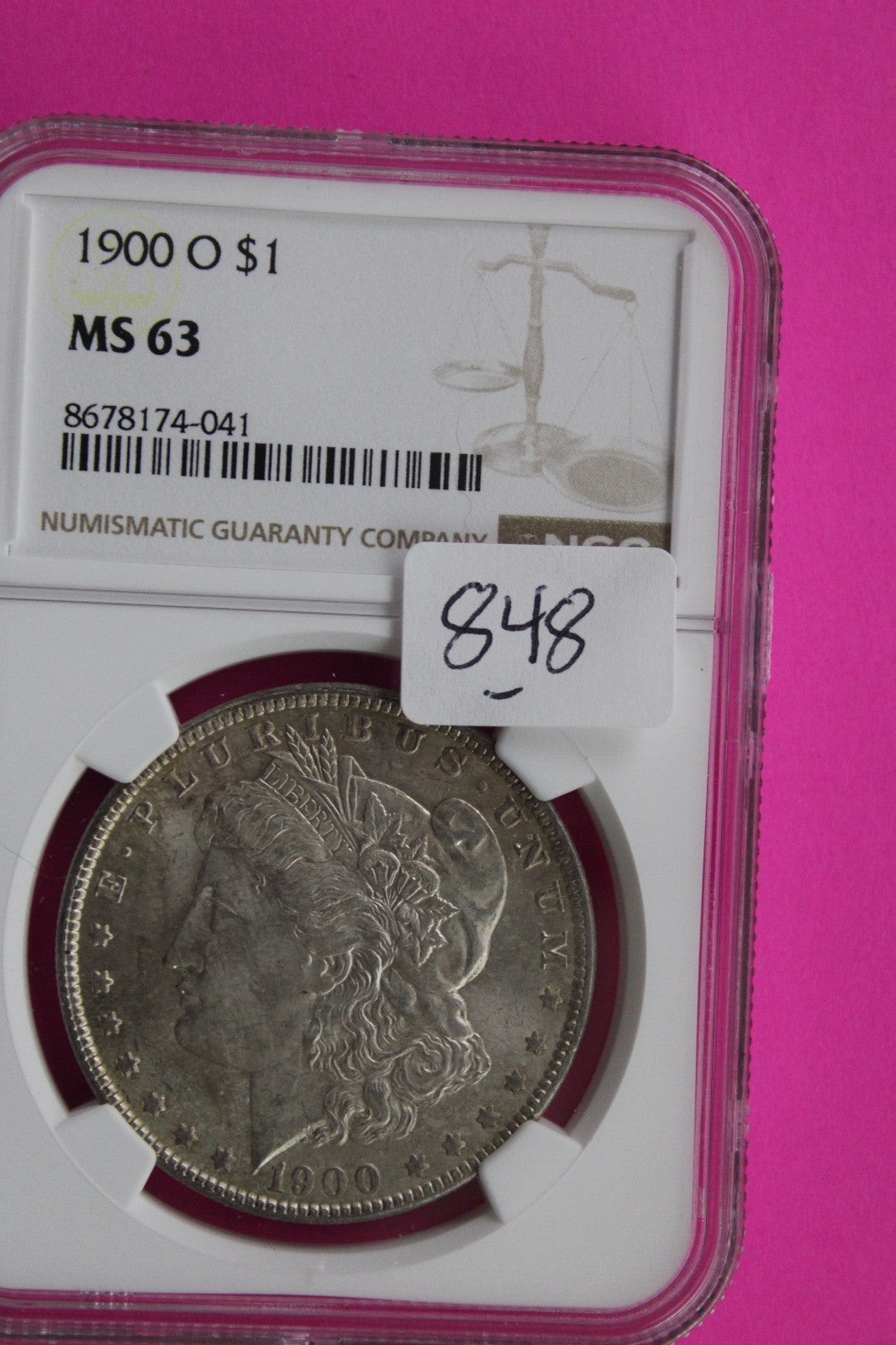 1900 O MS 63 Liberty Morgan Silver Dollar NGC Certified Graded Authentic 848
