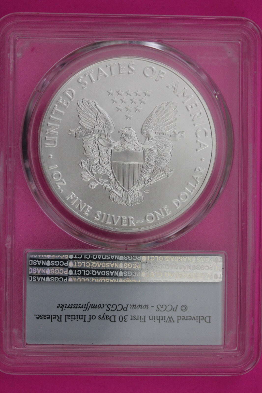2020 MS 70 Silver Eagle Coin 1 OZ .999 PCGS Certified Graded Authentic Slab 607