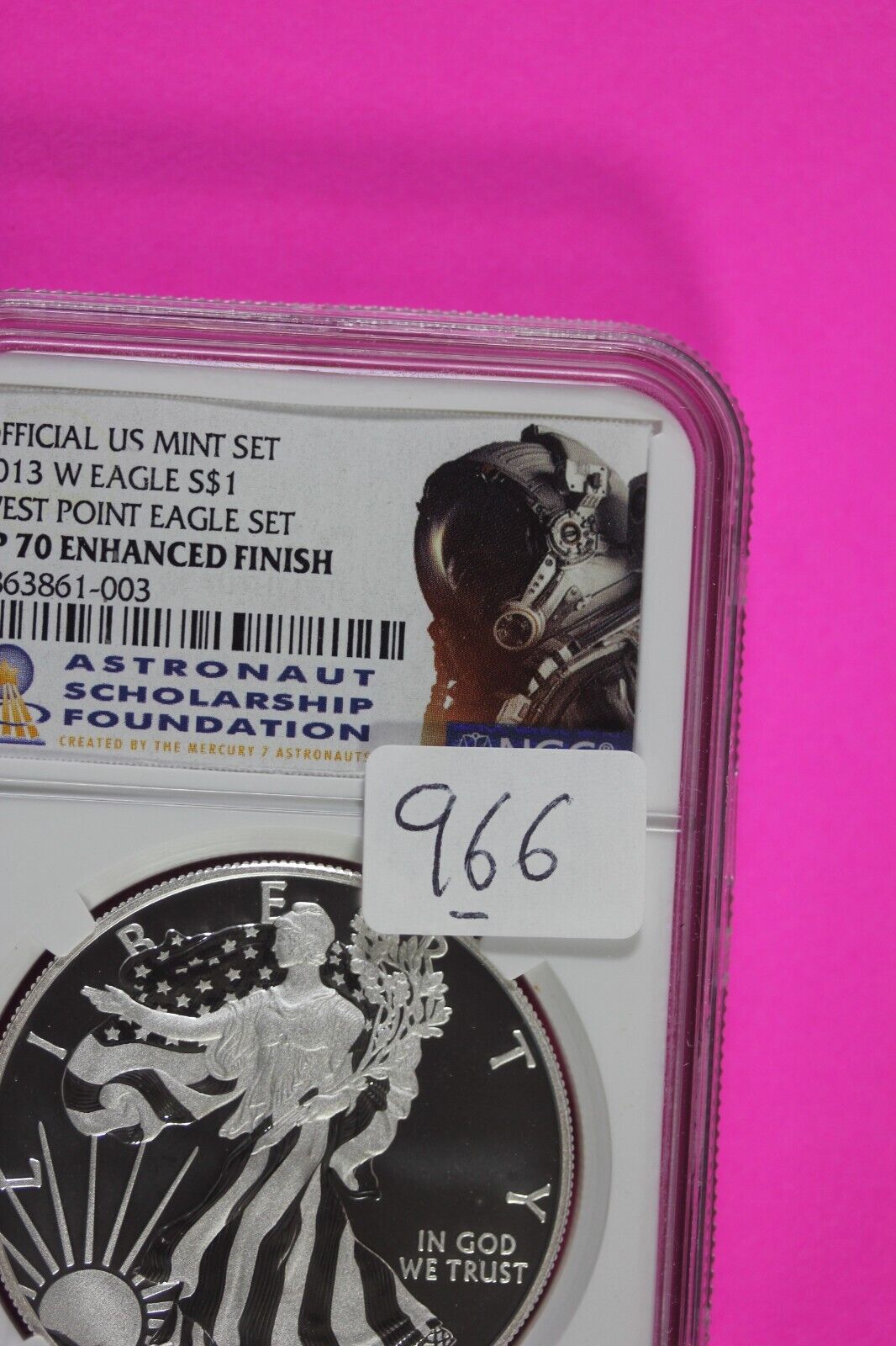 2013 W SP 70 Silver American Eagle Enhanced Finish Certified Authentic NGC 966