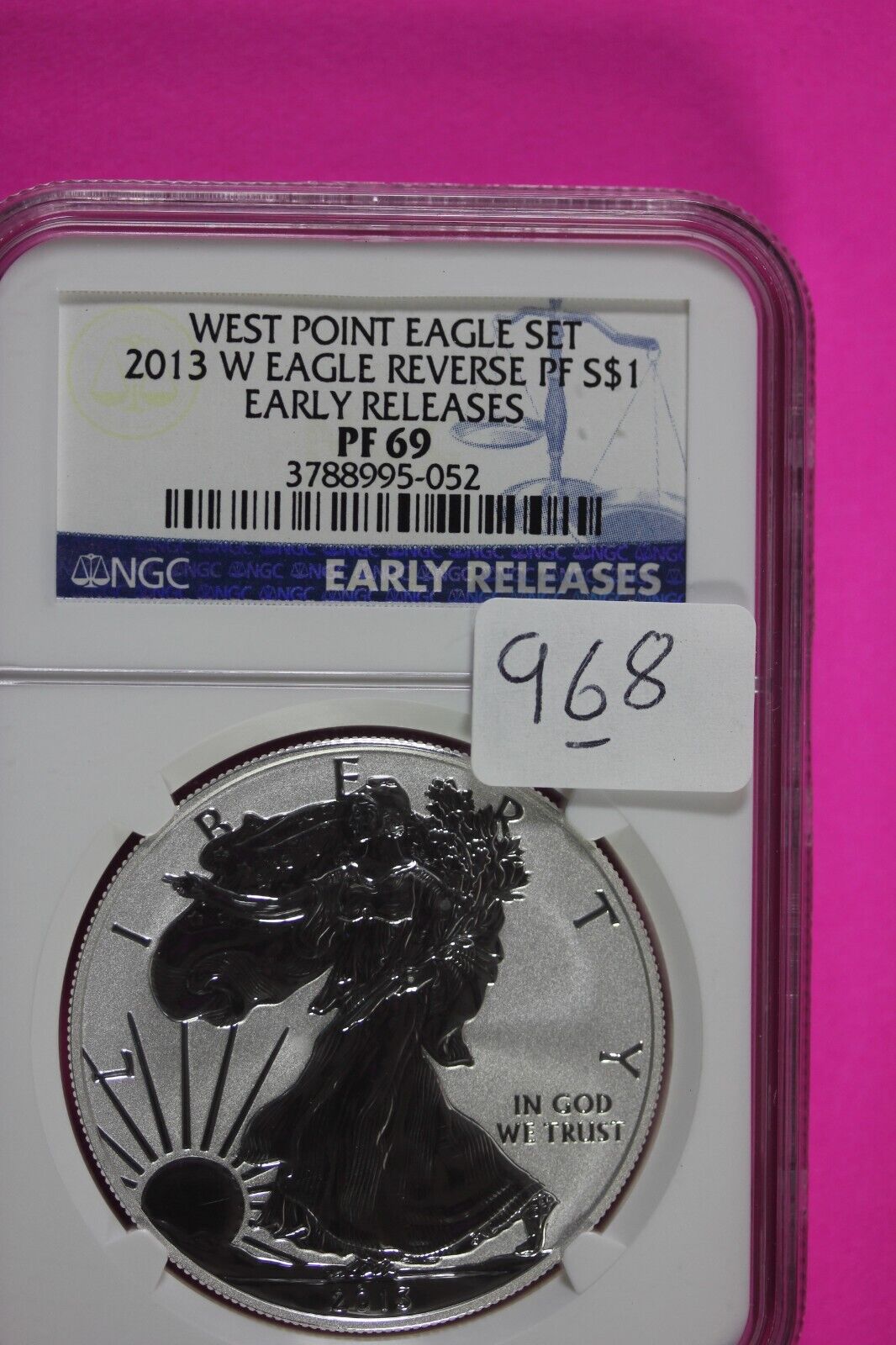 2013 W PF 69 Silver American Eagle Reverse Proof Deep Cameo Authentic NGC 968