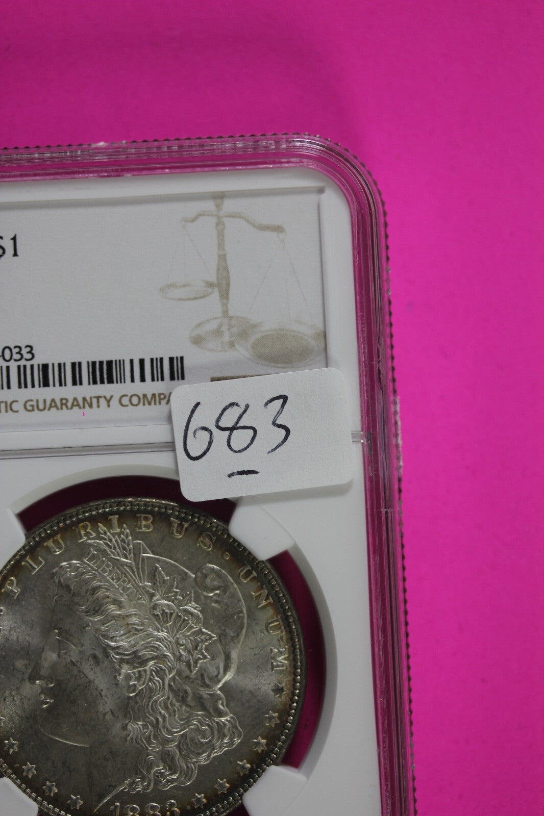 1883 P MS 63 Liberty Morgan Silver Dollar NGC Certified Graded Authentic 683