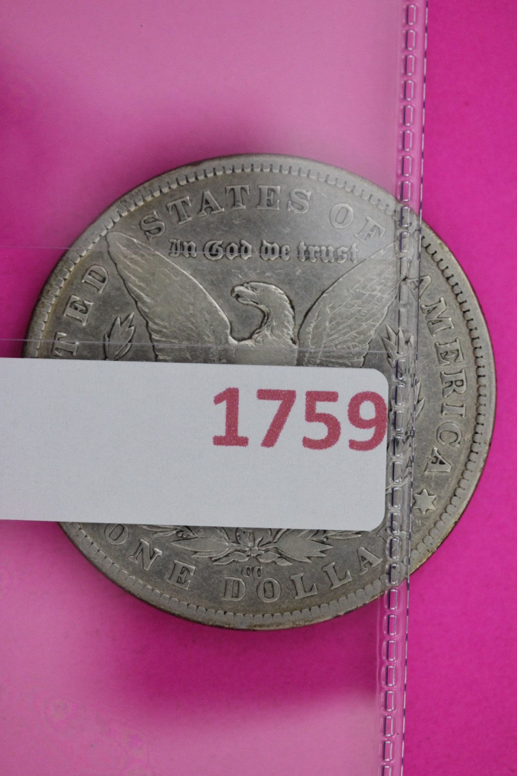 1882 CC Morgan Lady Liberty Silver Dollar Guaranteed Authentic & Genuine 1759