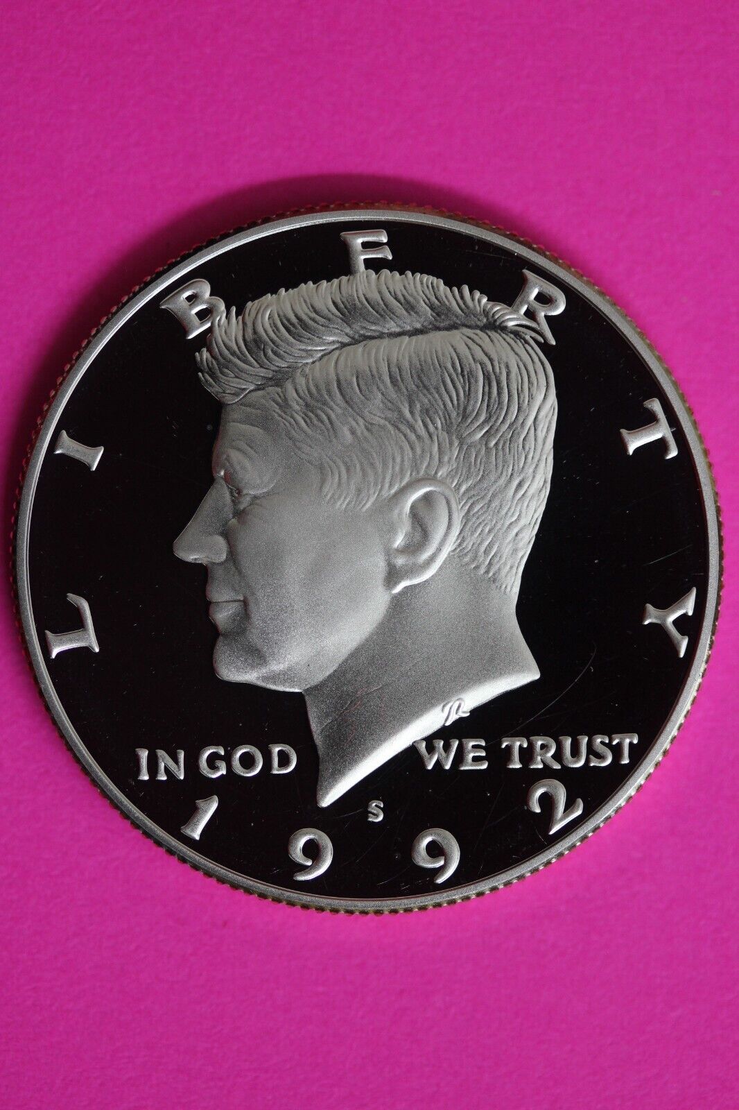 GEM Proof Silver 1992 S John F Kennedy Half Dollar Exact Coin Shown Tom 48