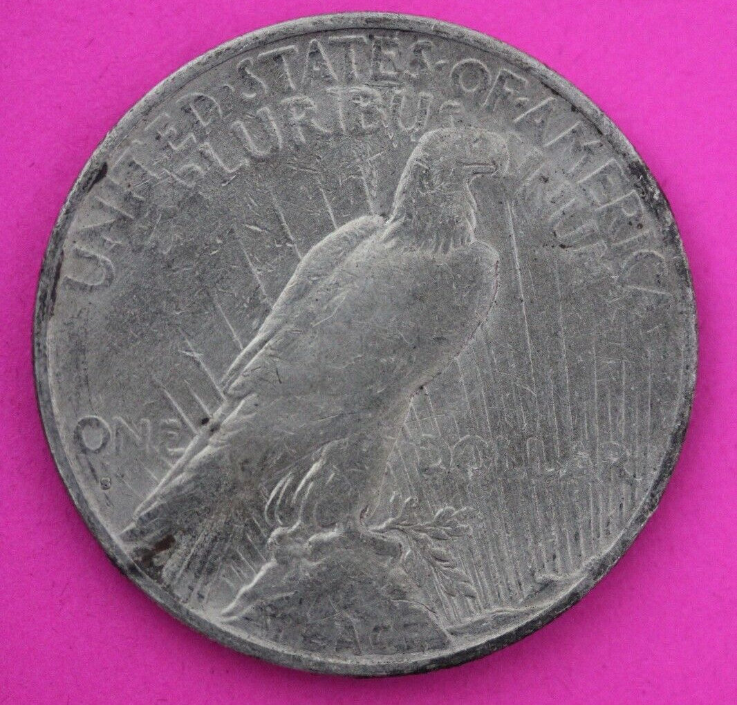 1934 S Liberty Peace Silver Dollar Scarce Semi Key Date Coin San Francisco 83