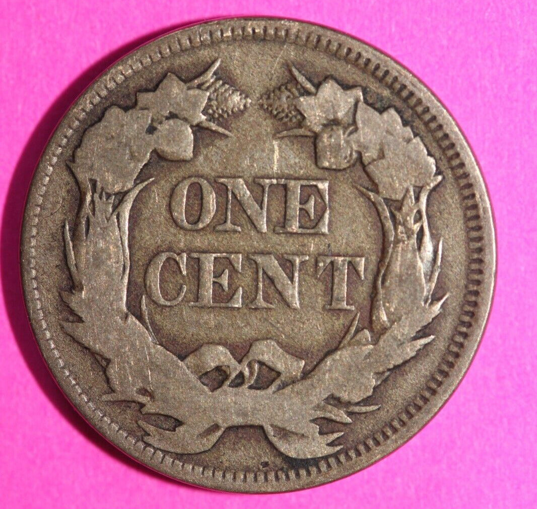 1858 Flying Eagle Cent Penny Exact Scarce Early Type Exact Coin as Pictured 47
