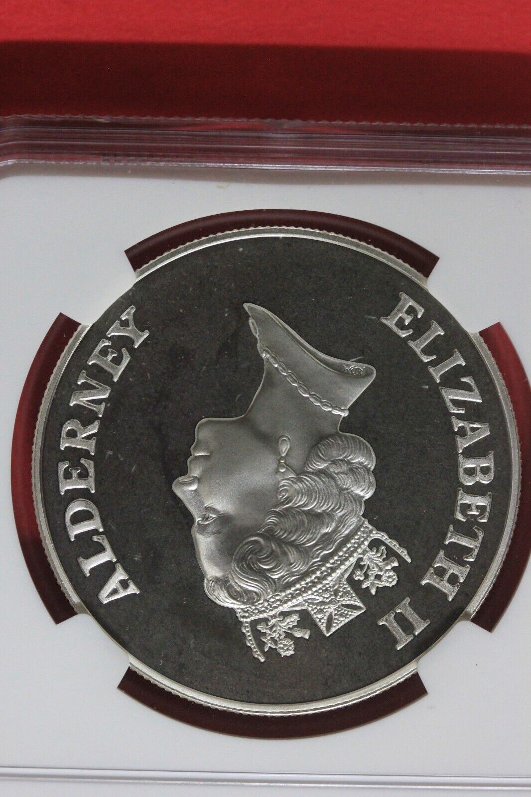 1999 PF 68 Alderney UK Total Eclipse Of The Sun 2 Pounds Silver Coin NGC OCE 339