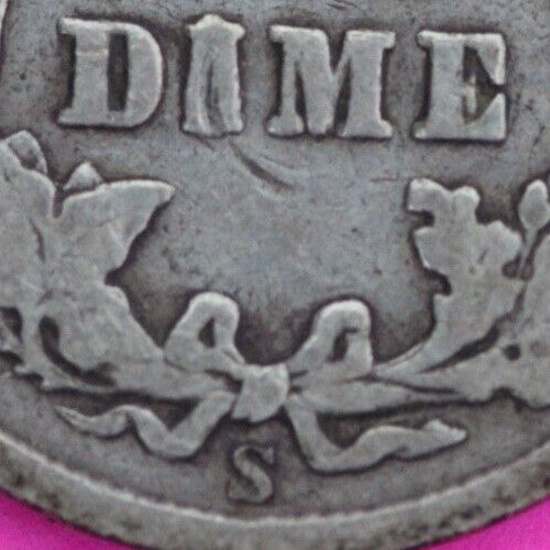 1910 S Barber Liberty Dime Scarce Semi Key Date Silver Coin San Francisco 25