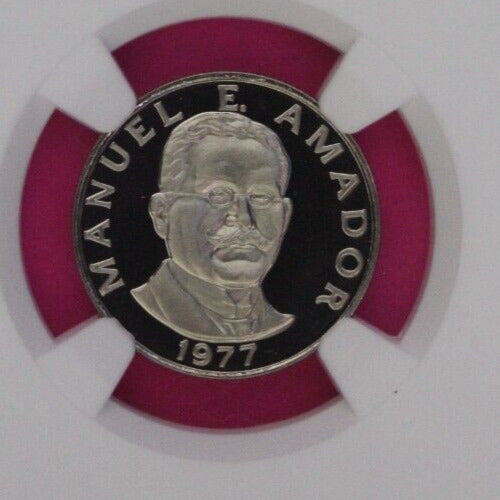 1977 Panama PF 69 Ultra Cameo Proof 10 Centesimos NGC Certified Graded Slab 878
