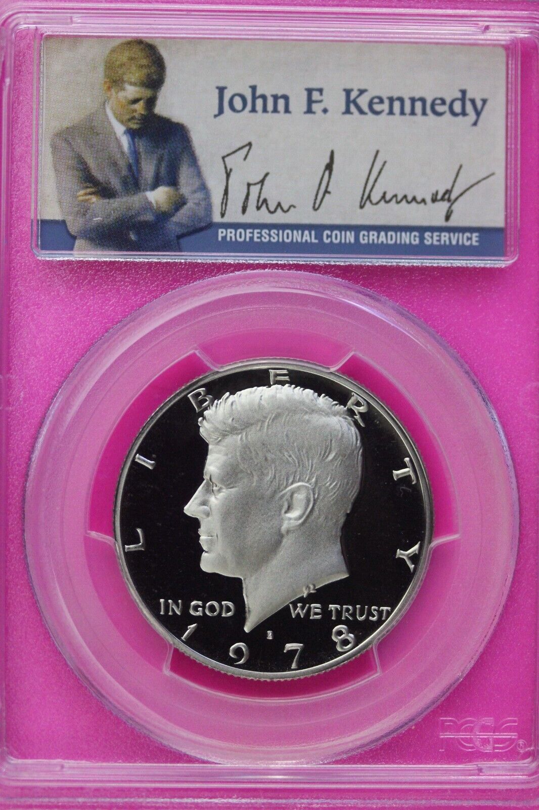 1978 S PR 69 Deep Cameo John Kennedy Clad Half Dollar JFK Label PCGS Slab 1112