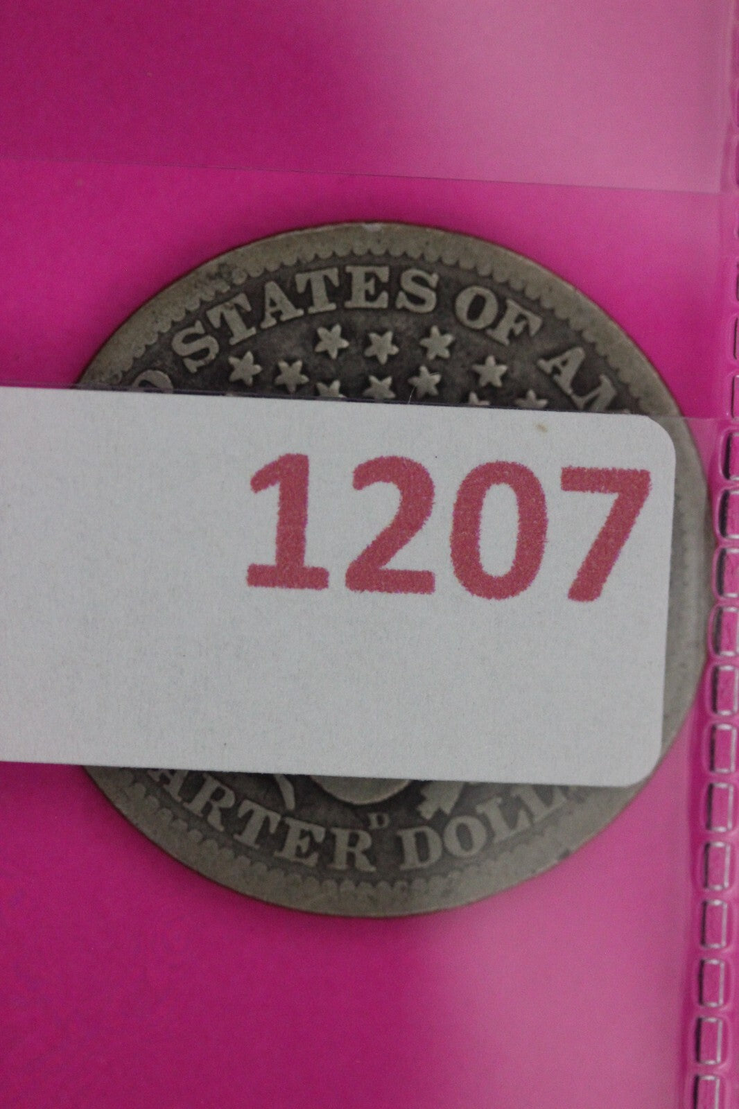 1911 D Barber Liberty Silver Quarter Guaranteed Authentic & Genuine Coin 1207