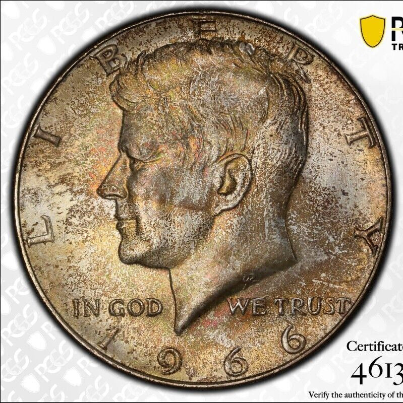 Trueview 1966 P MS 66 John Kennedy Half Dollar PCGS Certified Graded OCE 27