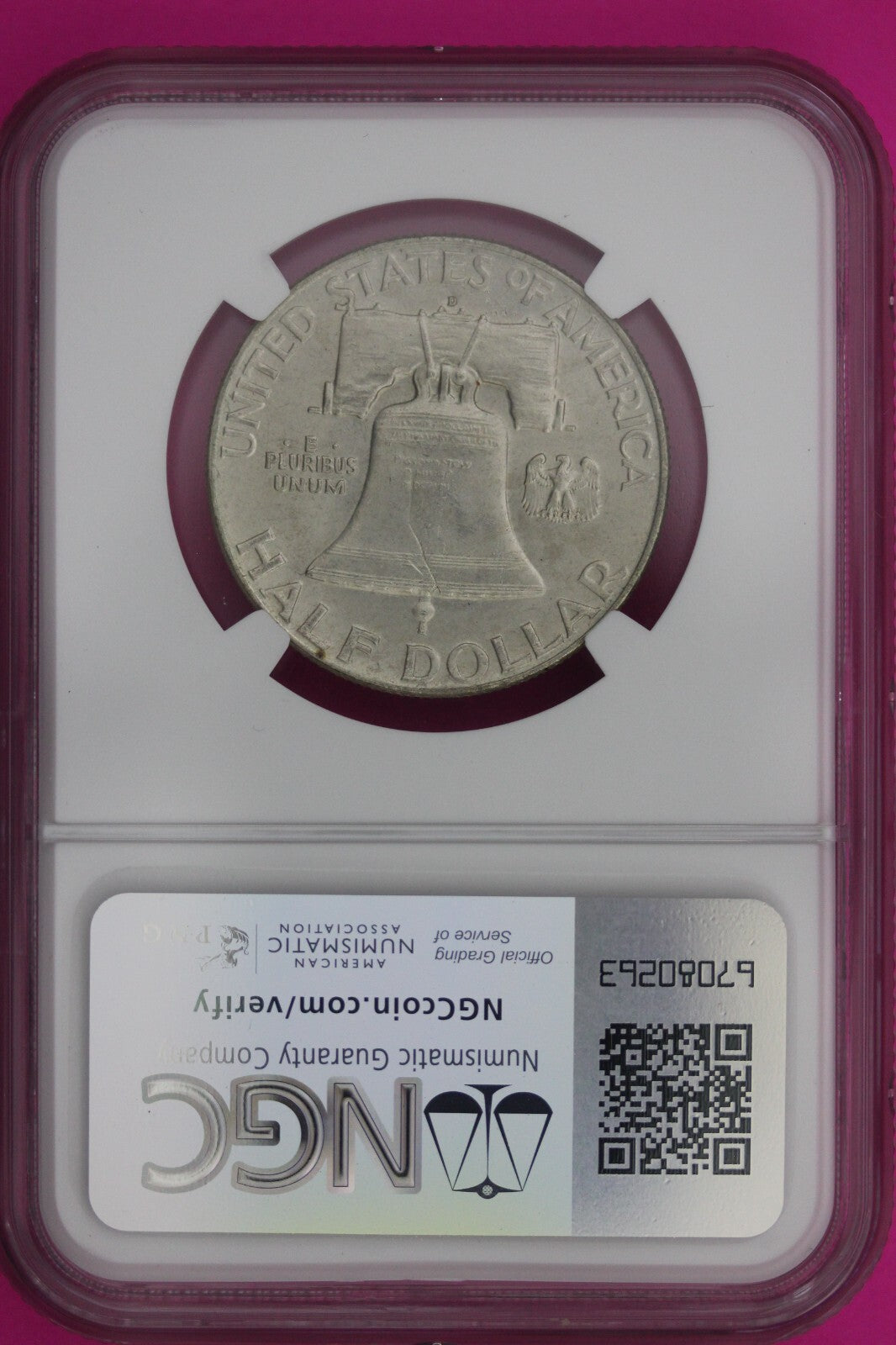 Full Bell Lines 1951 D MS 64 FBL Ben Franklin Half Dollar Silver Coin NGC 957