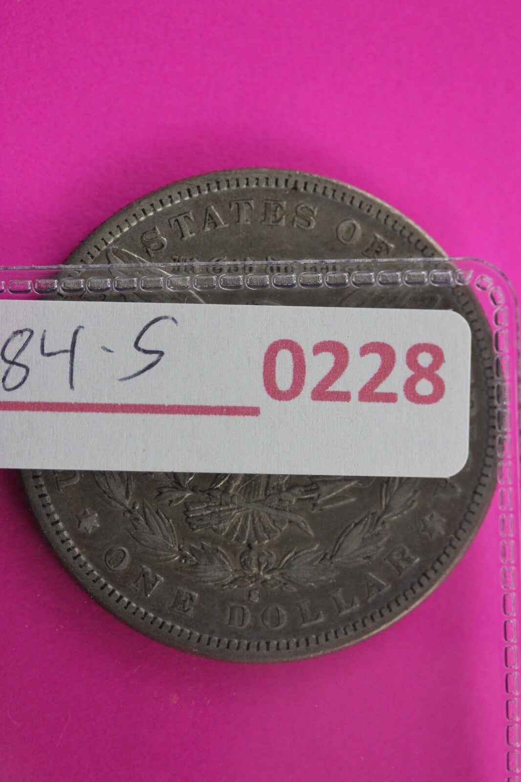 1884 S Morgan Lady Liberty Rare Date Silver Dollar Guaranteed Authentic 0228N