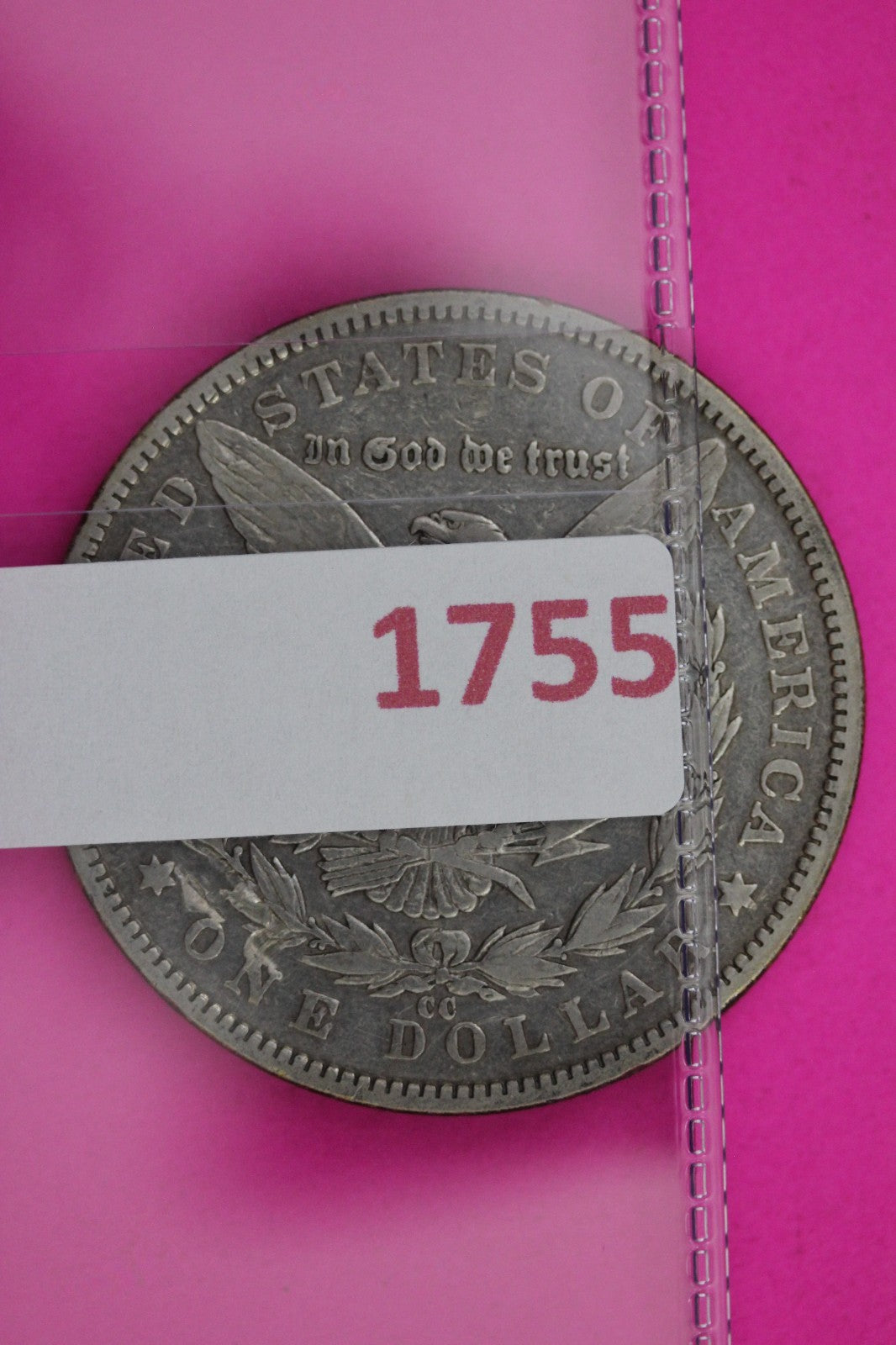 1891 CC Morgan Lady Liberty Silver Dollar Guaranteed Authentic & Genuine 1755