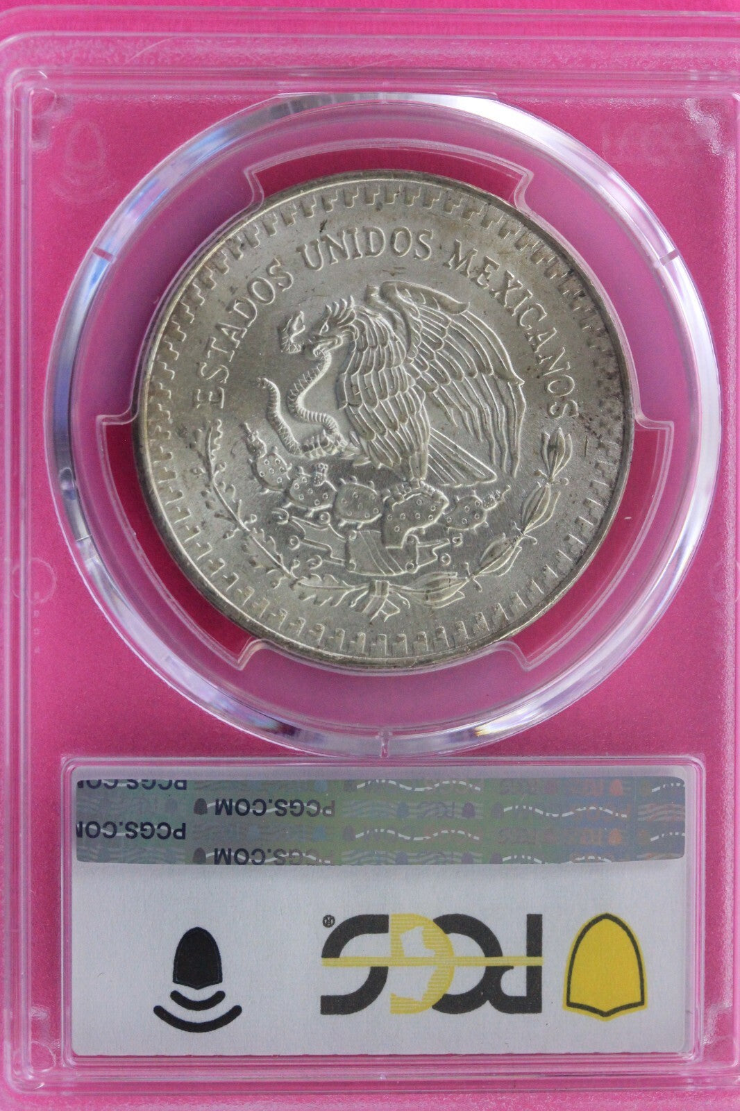End of Roll Toned 1983 MS 67 Libertad Mexico 1 OZ Silver Coin PCGS Certified 100