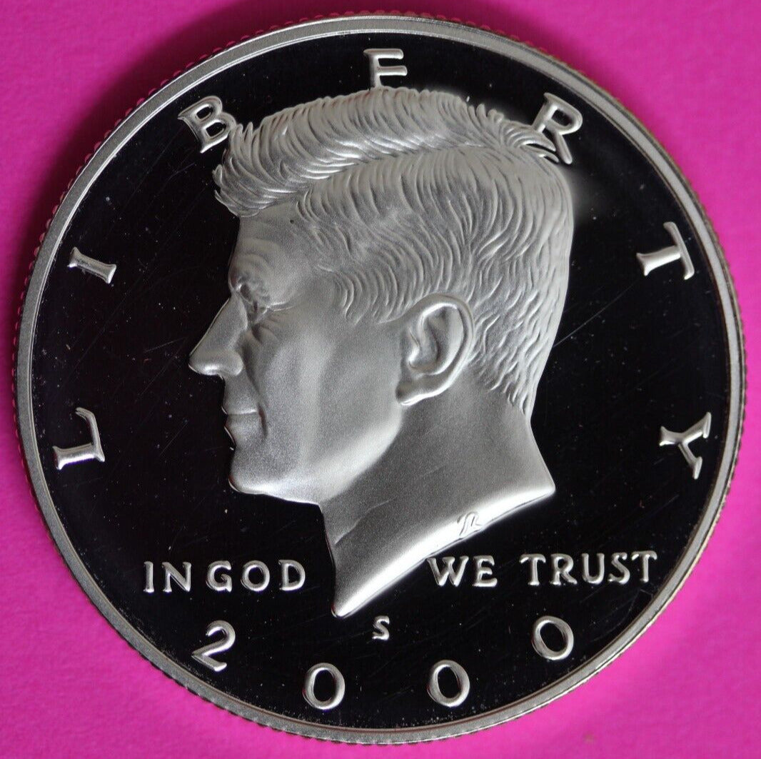 GEM Proof Silver 2000 S John F Kennedy Half Dollar Exact Coin Shown Tom 14