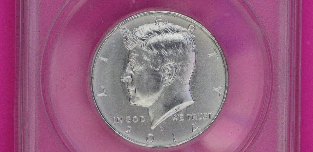 2014 D SP 70 Silver 50th Anniversary Kennedy Half Dollar ANACS Graded Slab 628