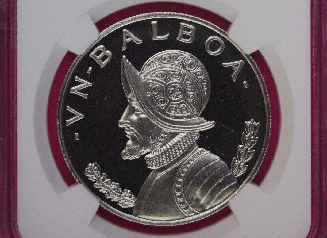 1974 Panama PF 67 Cameo Proof Silver Balboa NGC Certified Graded Slab 1079
