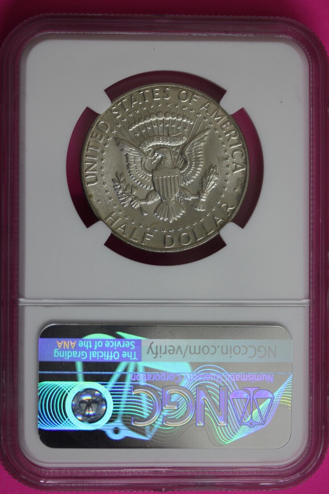 1969 D MS 64 Kennedy Half Dollar NGC Graded Certified Authentic Slab Silver 1374