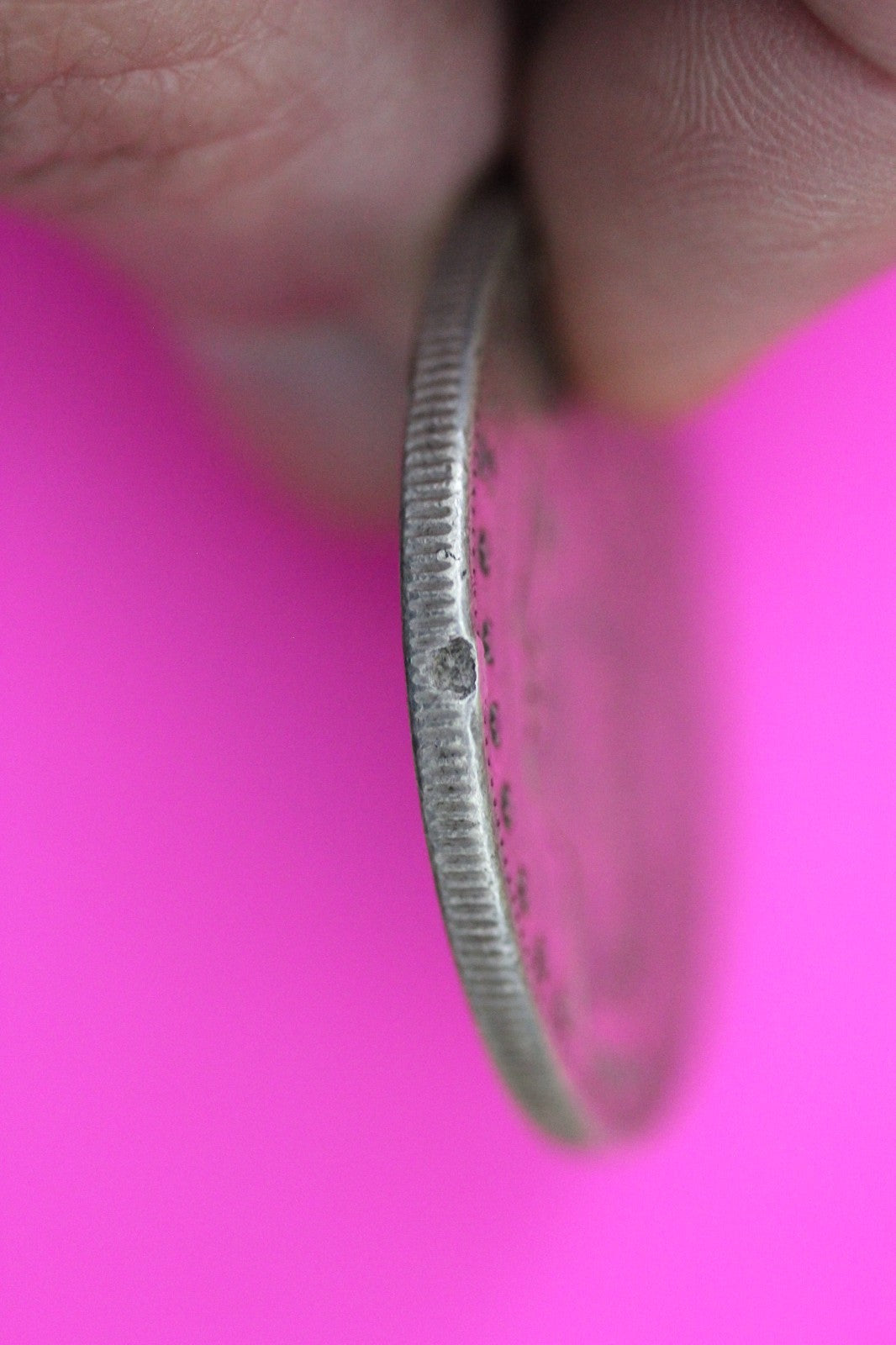 1890 CC Rim Ding Morgan Lady Liberty Silver Dollar Guaranteed Authentic 2222