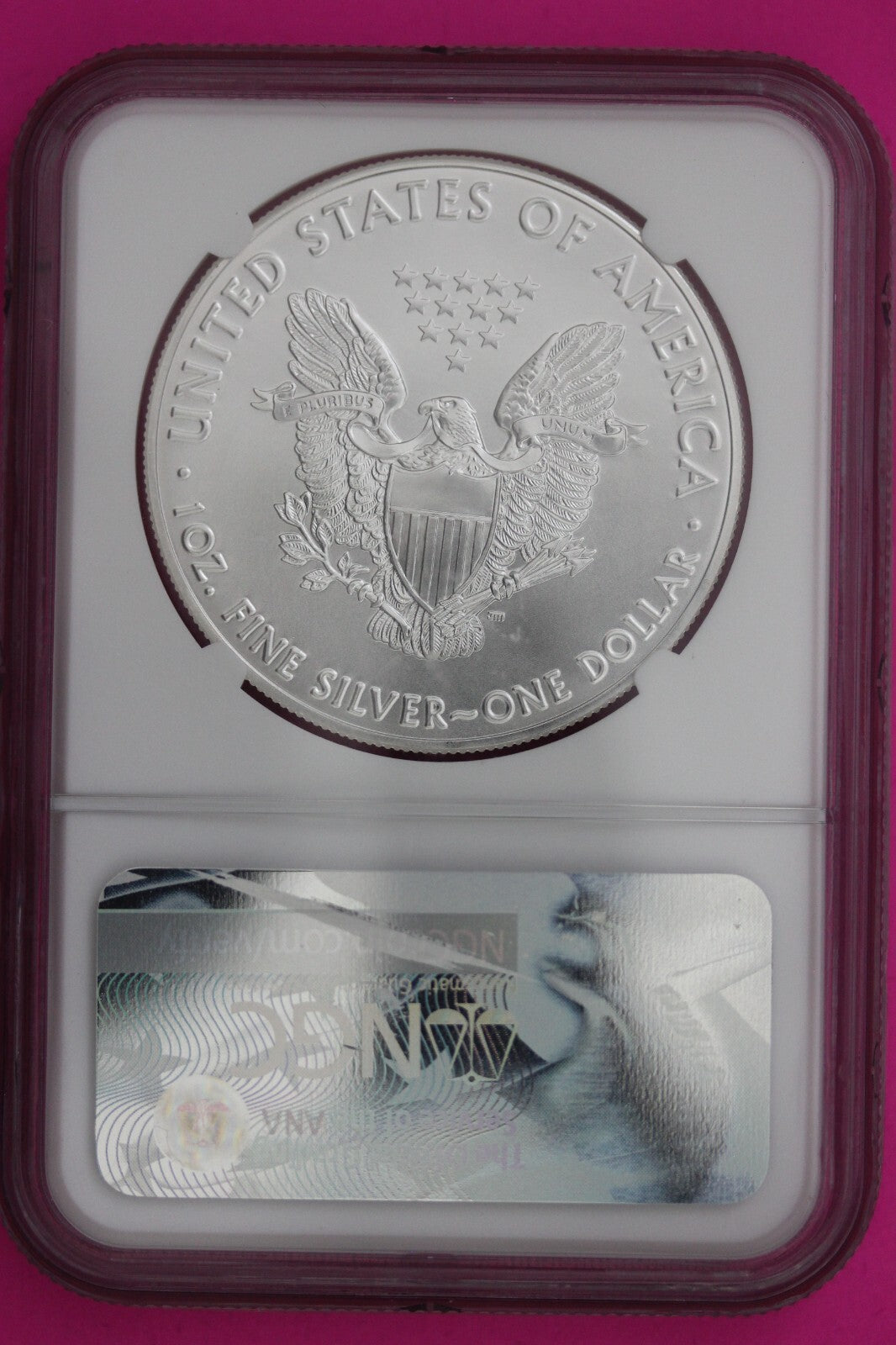 2017 MS 70 Silver Eagle Coin 1 OZ .999 NGC Certified Graded Authentic Slab 556
