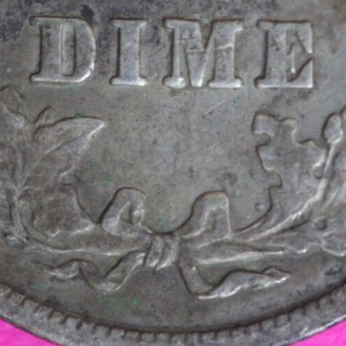 High Grade 1908 P Barber Liberty Dime Scarce Semi Key Date Silver Coin 53