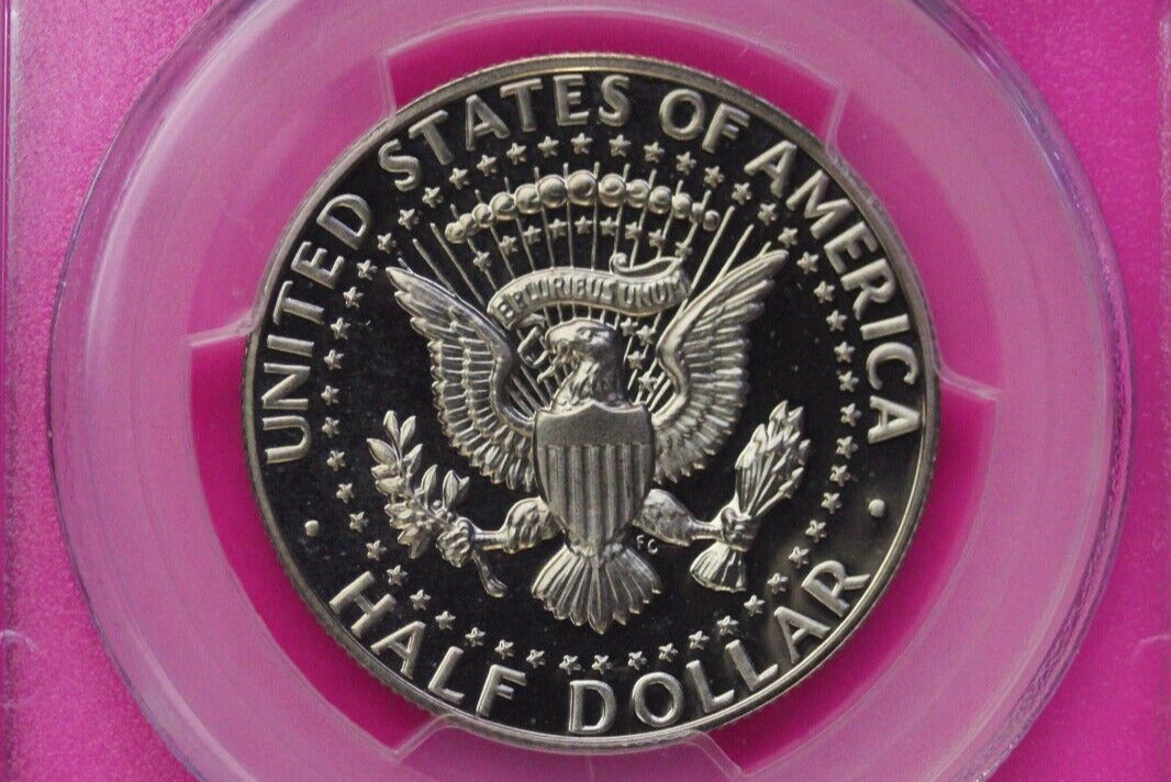 1987 S PR 69 Deep Cameo John Kennedy Clad Half Dollar JFK Label PCGS Slab 1123