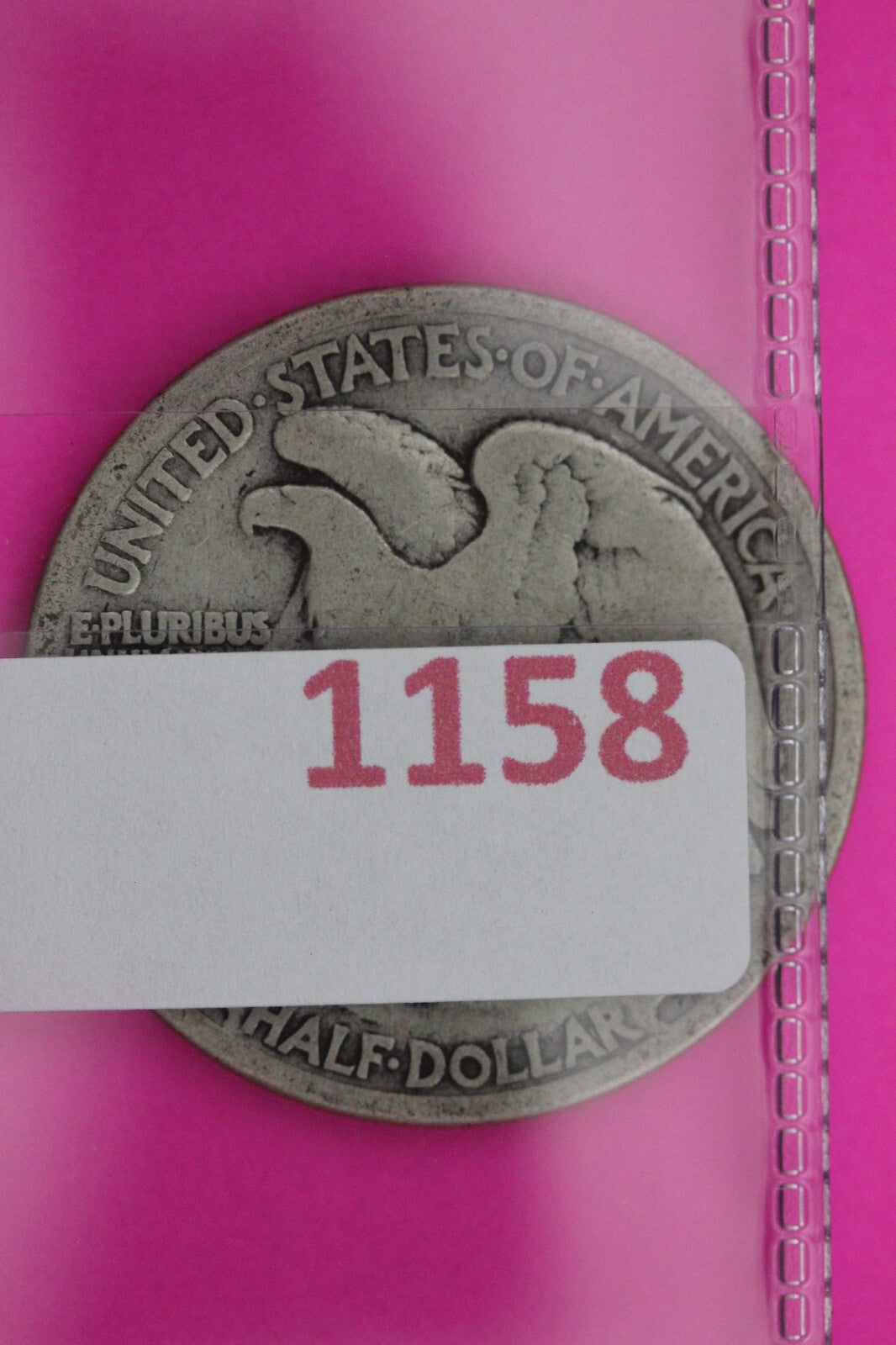 1917 D Reverse Walking Liberty Silver Half Dollar Guaranteed Authentic Coin 1158