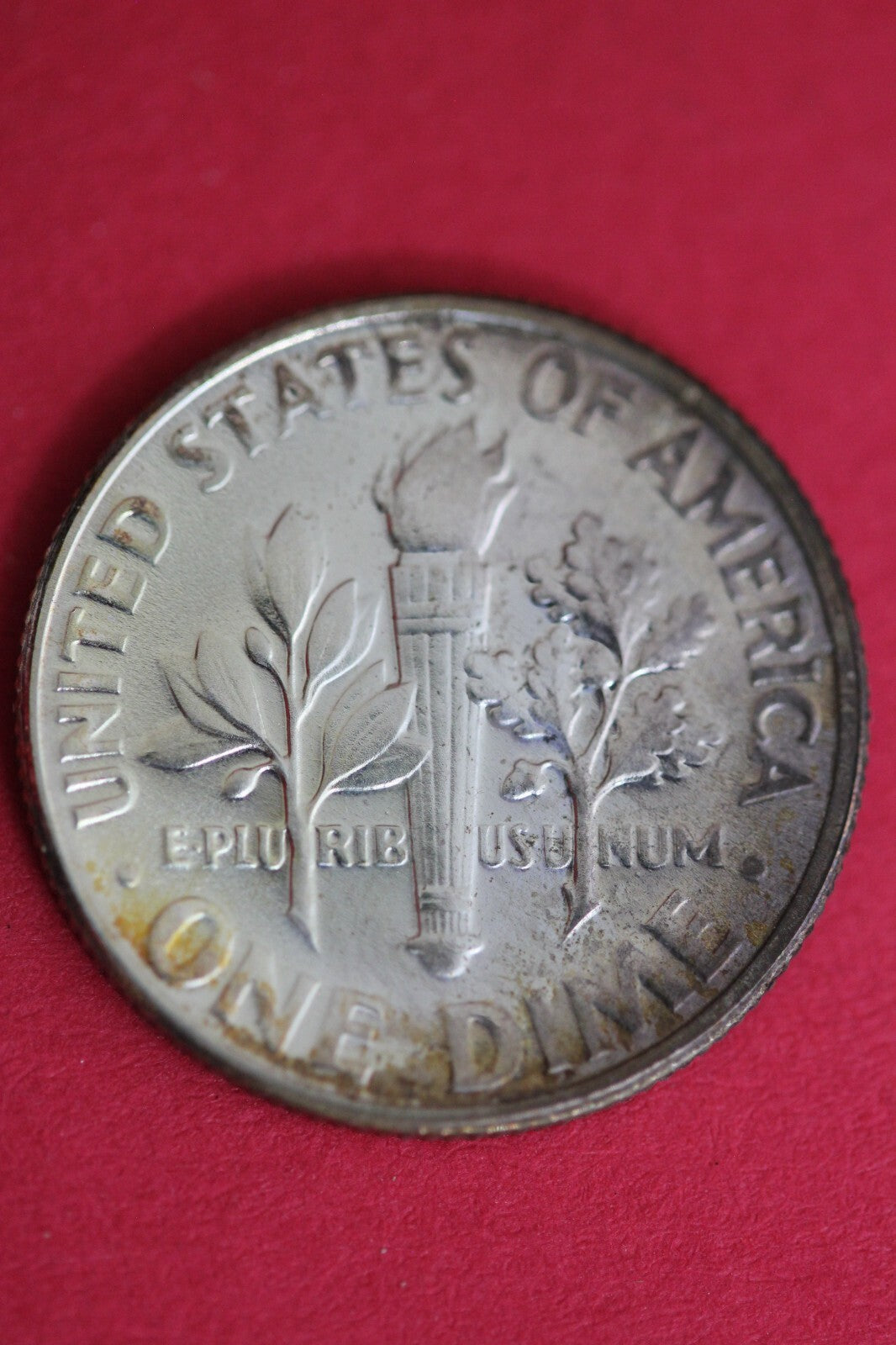 Rainbow Toned 1954 Silver Proof Roosevelt Dime 59