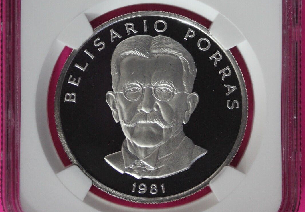 1981 Panama PF 69 Proof Ultra Cameo Silver 5 Balboas NGC Certified Slab 1016