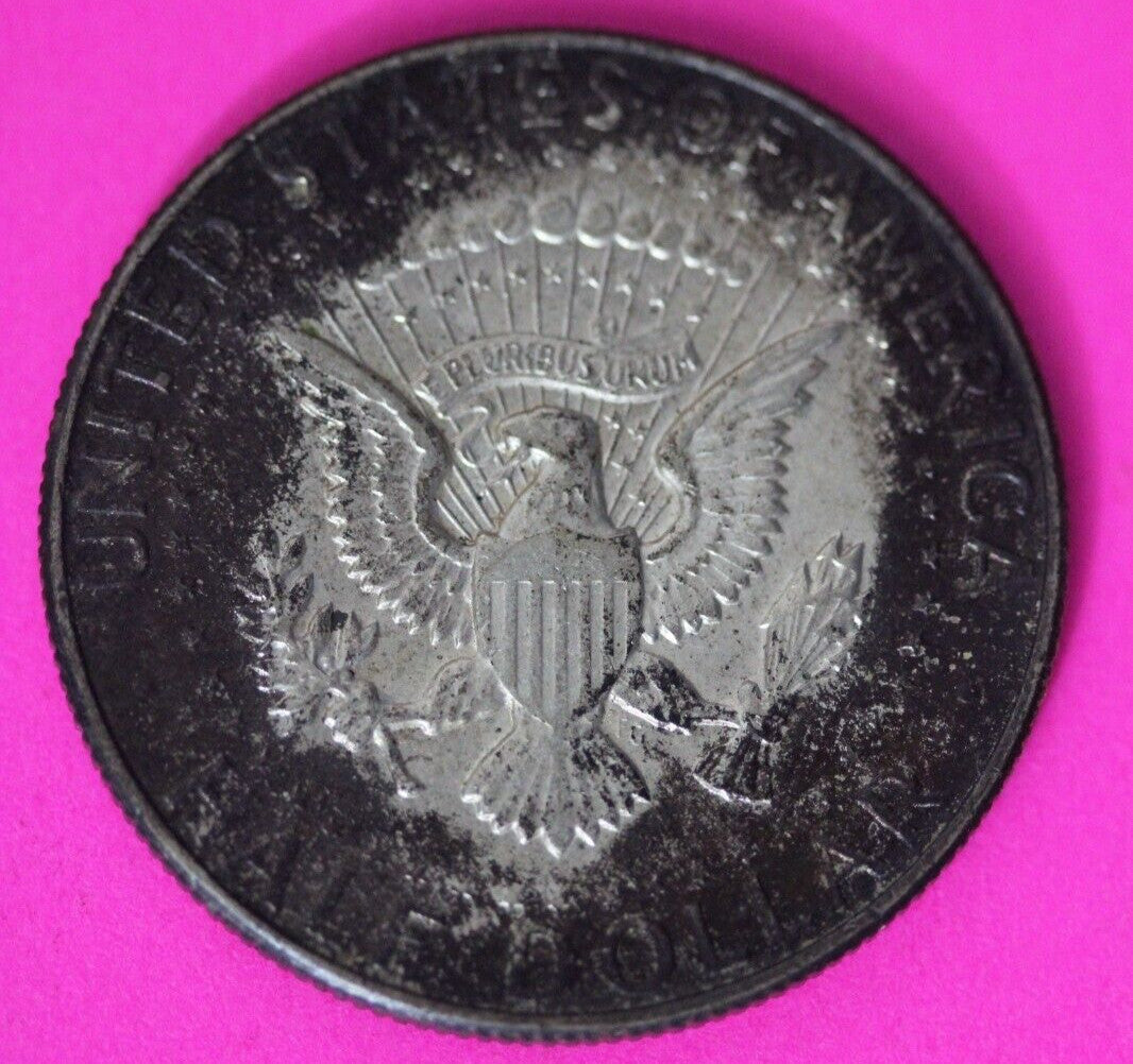 Rainbow Toned 1968 D John F Kennedy Silver Half Dollar Exact Gem Coin Shown 42