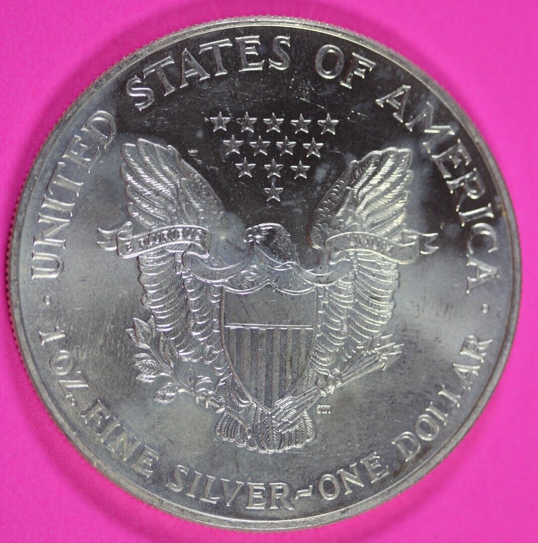 Colorized 1999 American Silver Eagle 1 Ounce .999 Fine Exact Coin Shown 180