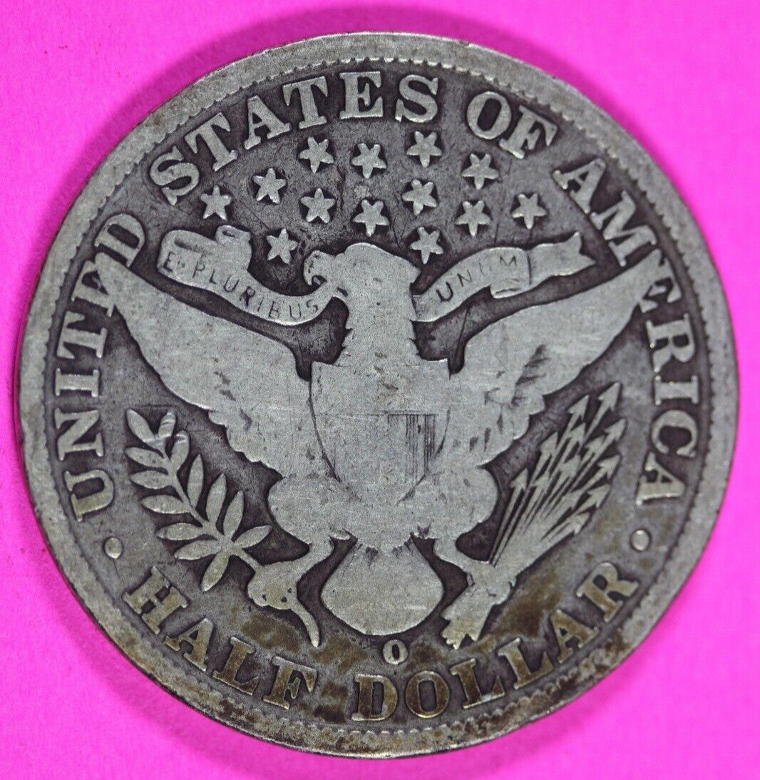 1904 O Barber Liberty Half Dollar Scarce Semi Key Date Coin New Orleans 280