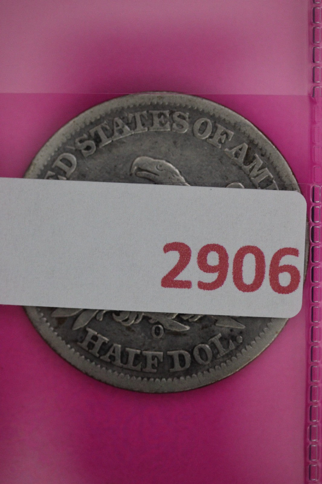 1858 O Seated Liberty Half Dollar Silver Guaranteed Authentic Genuine Coin 2906