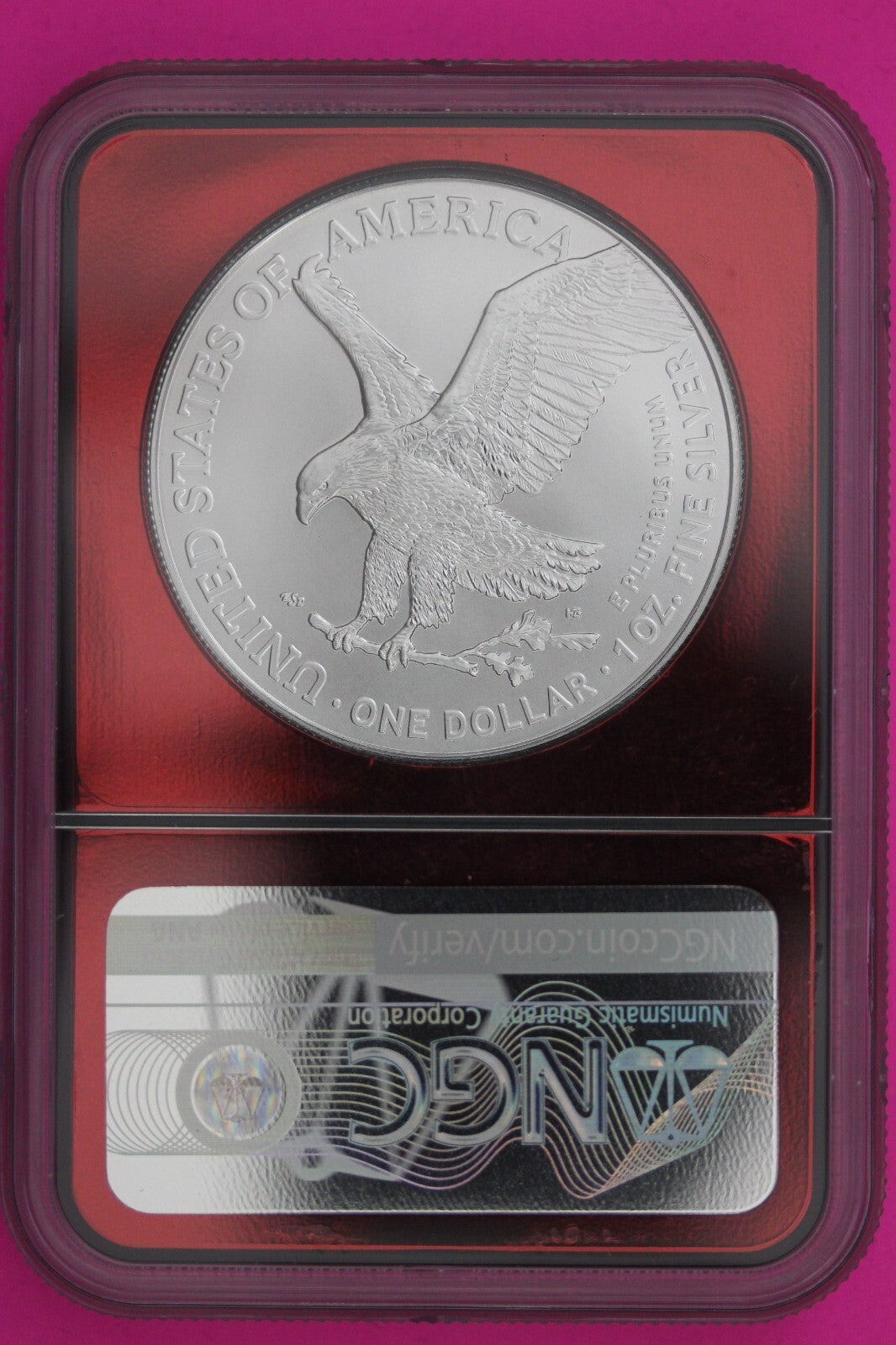 2021 T2 MS 69 Silver Eagle Coin 1 OZ .999 NGC Graded Certified Authentic 526